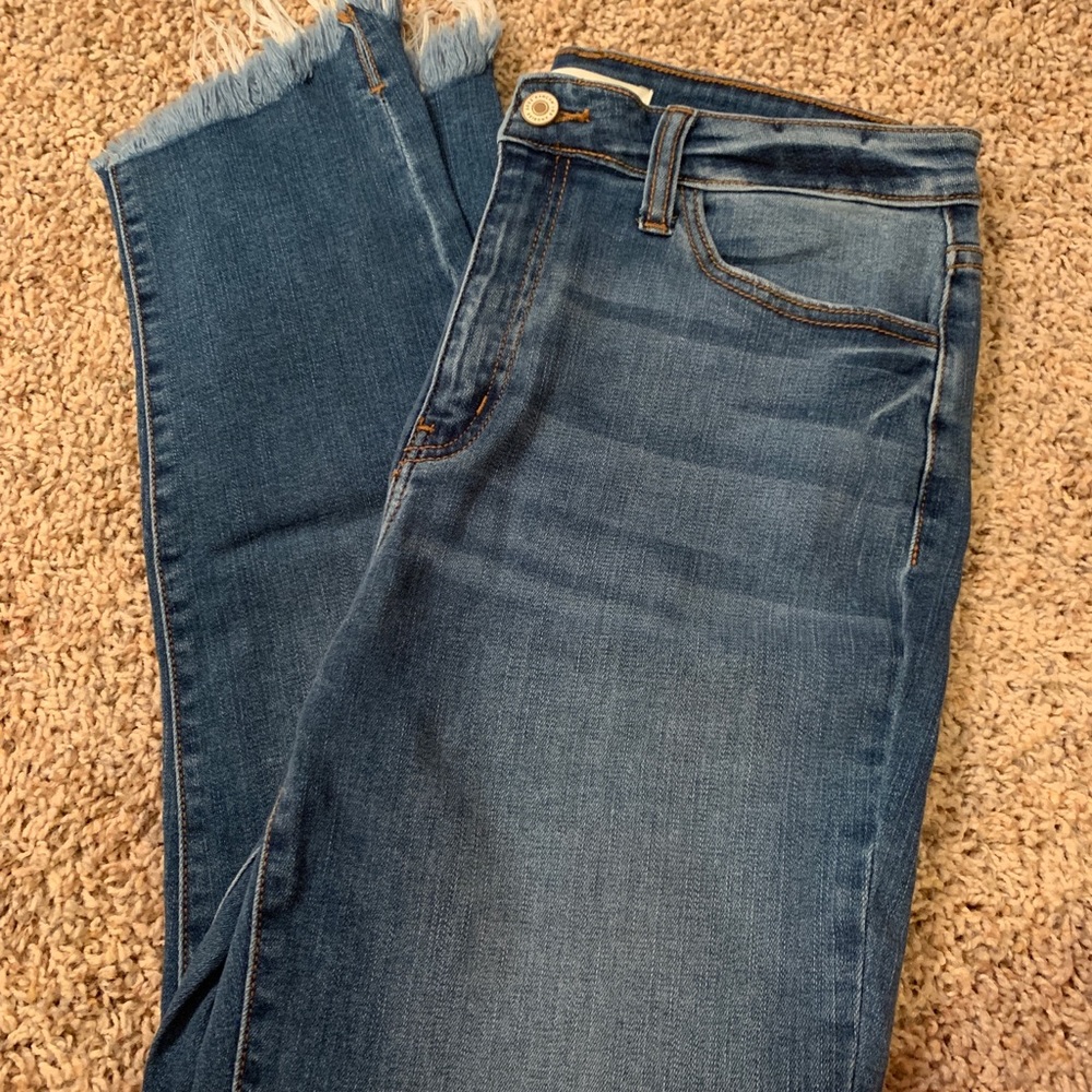 Kancan fringe skinny jeans